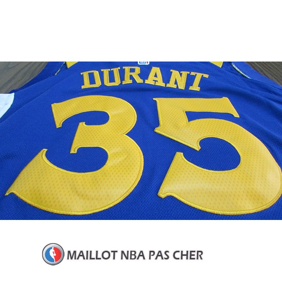 Maillot Golden State Warriors Kevin Durant 35 2017-18 Bleu